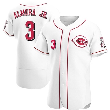 Men's Cincinnati Reds Albert Almora Jr. White Home Jersey - Authentic