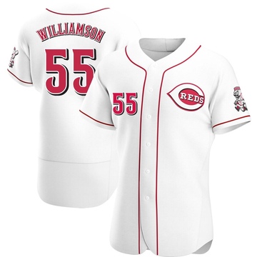 Men's Cincinnati Reds Brandon Williamson White Home Jersey - Authentic