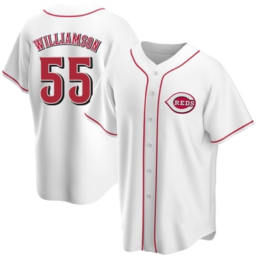 Men's Cincinnati Reds Brandon Williamson White Home Jersey - Replica
