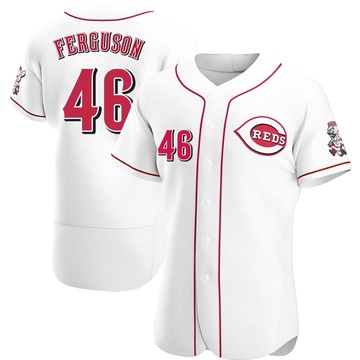 Men's Cincinnati Reds Caleb Ferguson White Home Jersey - Authentic