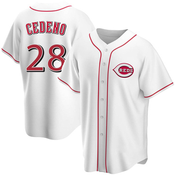 Men's Cincinnati Reds Cesar Cedeno White Home Jersey - Replica