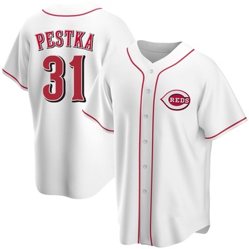 Men's Cincinnati Reds Drew Pestka White Home Jersey - Replica