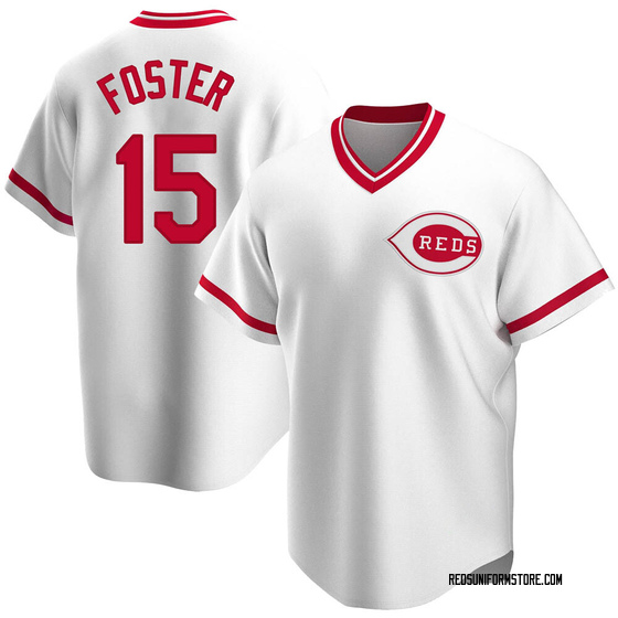 Men's Cincinnati Reds George Foster White Home Cooperstown Collection Jersey - Replica