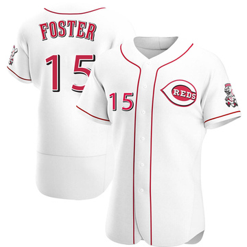 Men's Cincinnati Reds George Foster White Home Jersey - Authentic