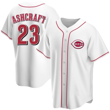 Men's Cincinnati Reds Graham Ashcraft White Home Jersey - Replica