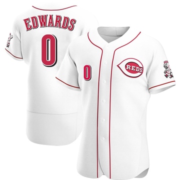 Men's Cincinnati Reds Jacob Edwards White Home Jersey - Authentic