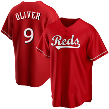 Men's Cincinnati Reds Joe Oliver Red Alternate Jersey - Replica