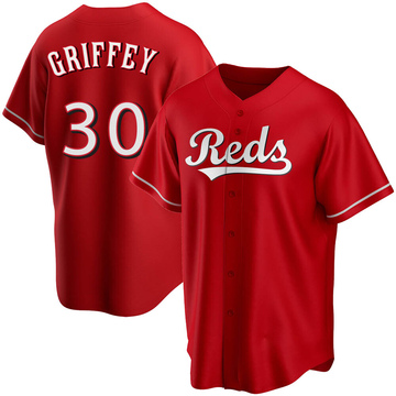 Men's Cincinnati Reds Ken Griffey Red Alternate Jersey - Replica