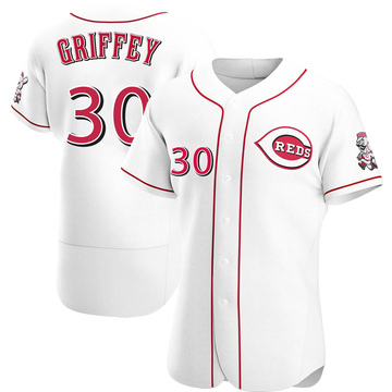 Men's Cincinnati Reds Ken Griffey White Home Jersey - Authentic