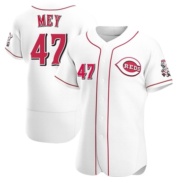 Men's Cincinnati Reds Luis Mey White Home Jersey - Authentic