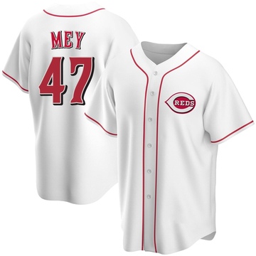 Men's Cincinnati Reds Luis Mey White Home Jersey - Replica