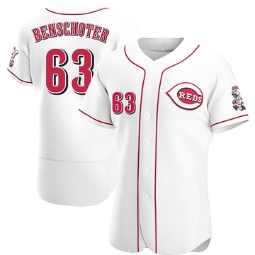 Men's Cincinnati Reds Samuel Benschoter White Home Jersey - Authentic