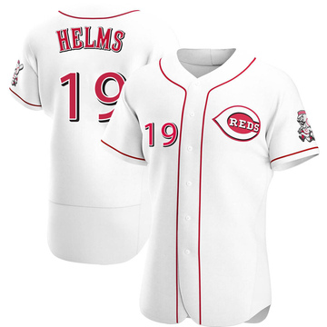 Men's Cincinnati Reds Tommy Helms White Home Jersey - Authentic