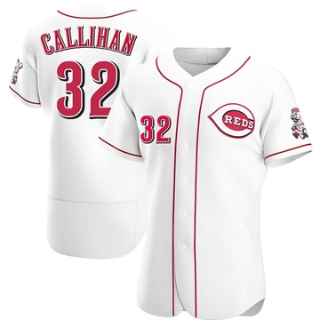 Men's Cincinnati Reds Tyler Callihan White Home Jersey - Authentic