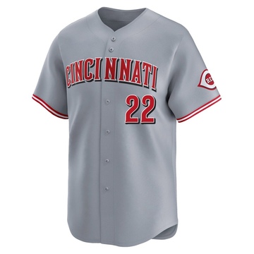 Men's Cincinnati Reds Wade Miley Gray Away Jersey - Limited