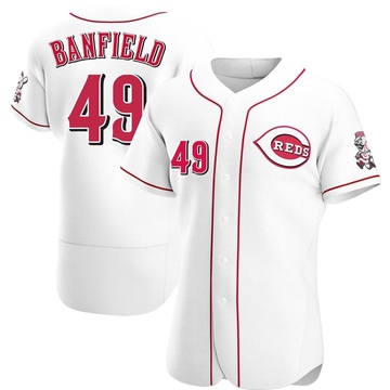Men's Cincinnati Reds Will Banfield White Home Jersey - Authentic