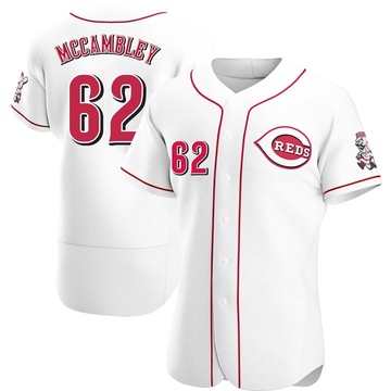 Men's Cincinnati Reds Zachary McCambley White Home Jersey - Authentic