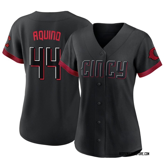 Women's Cincinnati Reds Aristides Aquino Black 2023 City Connect Jersey - Replica
