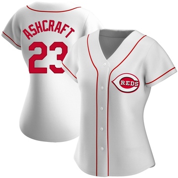 Women's Cincinnati Reds Graham Ashcraft White Home Jersey - Authentic