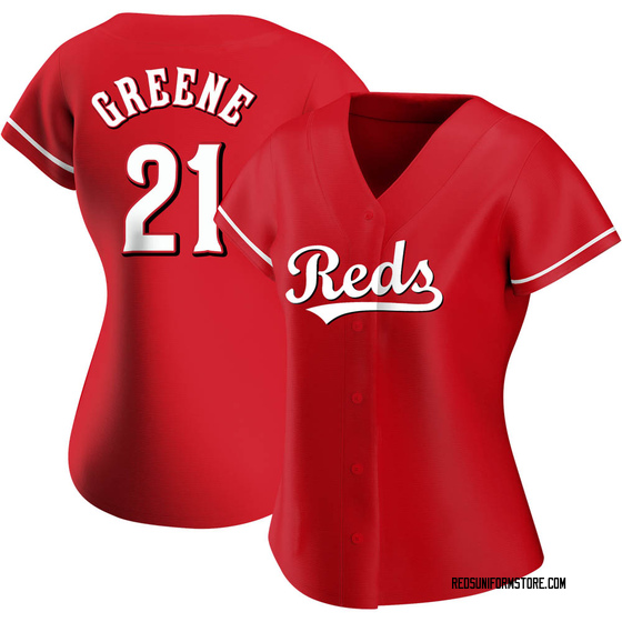 Women's Cincinnati Reds Hunter Greene Red Alternate Jersey - Replica