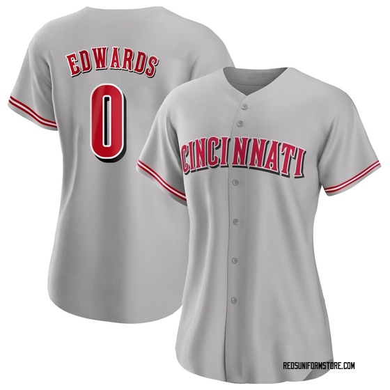Women's Cincinnati Reds Jacob Edwards Gray Road Jersey - Replica