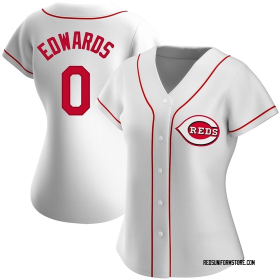 Women's Cincinnati Reds Jacob Edwards White Home Jersey - Replica