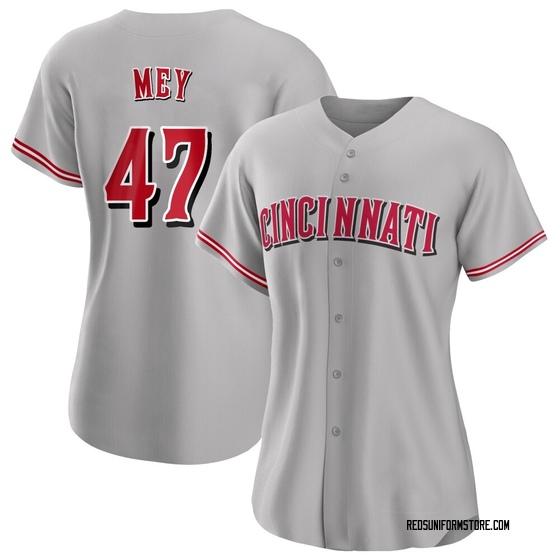 Women's Cincinnati Reds Luis Mey Gray Road Jersey - Replica
