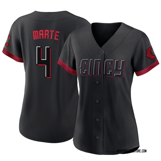 Women's Cincinnati Reds Noelvi Marte Black 2023 City Connect Jersey - Replica