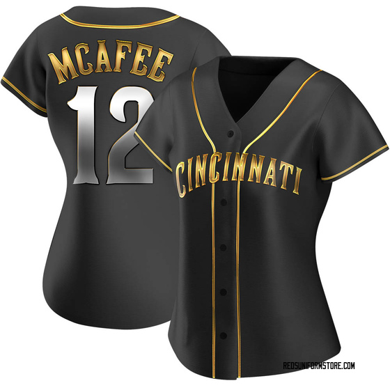 Women's Cincinnati Reds Quincy Mcafee Black Golden Alternate Jersey - Replica