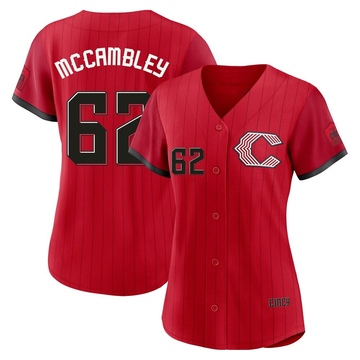 Women's Cincinnati Reds Zachary McCambley Red 2026 City Connect Stadium Jersey - Limited
