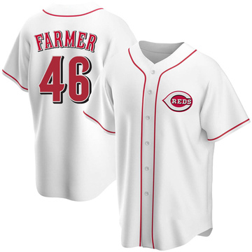 Youth Cincinnati Reds Buck Farmer White Home Jersey - Replica