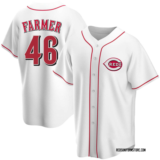 Youth Cincinnati Reds Buck Farmer White Home Jersey - Replica