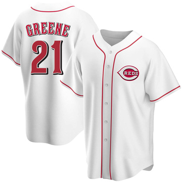 Youth Cincinnati Reds Hunter Greene White Home Jersey - Replica