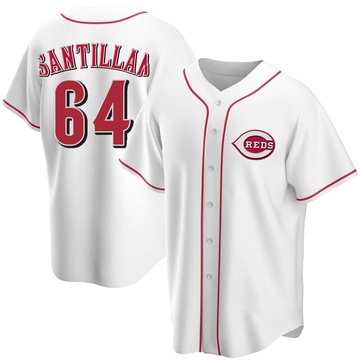 Youth Cincinnati Reds Tony Santillan White Home Jersey - Replica