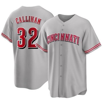 Youth Cincinnati Reds Tyler Callihan Gray Road Jersey - Replica