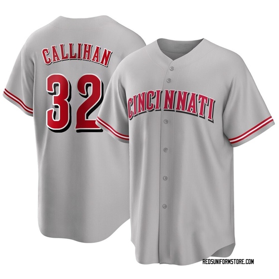 Youth Cincinnati Reds Tyler Callihan Gray Road Jersey - Replica