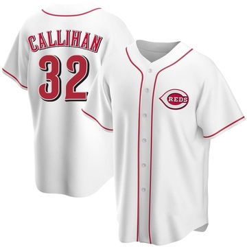 Youth Cincinnati Reds Tyler Callihan White Home Jersey - Replica