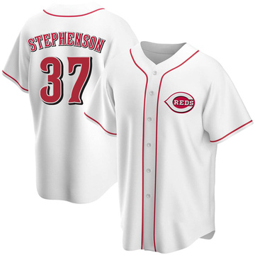 Youth Cincinnati Reds Tyler Stephenson White Home Jersey - Replica
