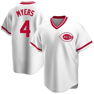 Youth Cincinnati Reds Wil Myers White Home Cooperstown Collection Jersey - Replica